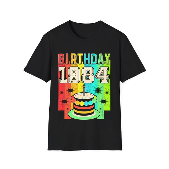 Vintage 1984 T Shirts for Men Retro Funny 1984 Birthday Mens Shirts