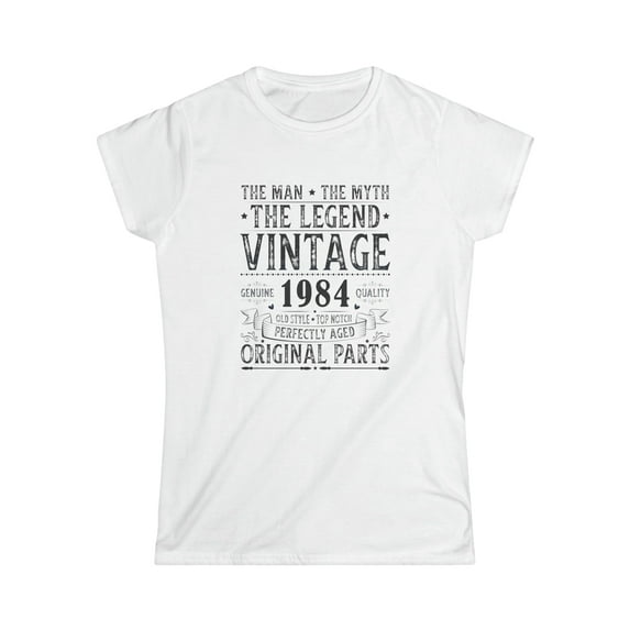 Vintage 1984 T Shirts for Women Retro Funny 1984 Birthday Womens T Shirt
