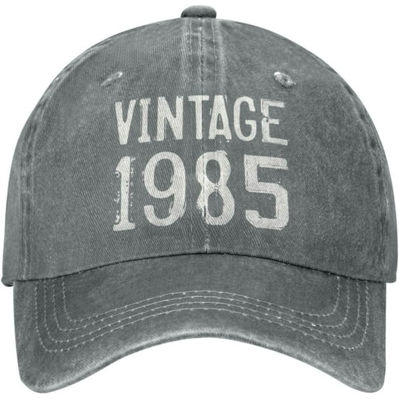Vintage 1985 40 Year Old Gifts 40th Birthday Gift Cowboy Hat Men Vintage Baseball Cap Women Funny Trucker Hat Black