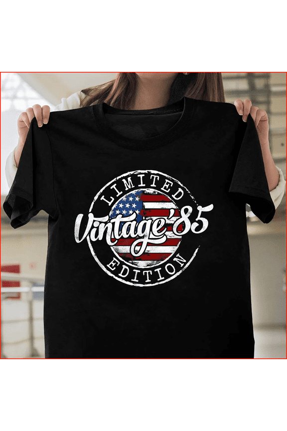 Vintage 1985 40th Birthday Gift For Men And Women 40 Year Old, H233 V80076 Designer Style Unisex T-Shirt – Available Up to 5XL