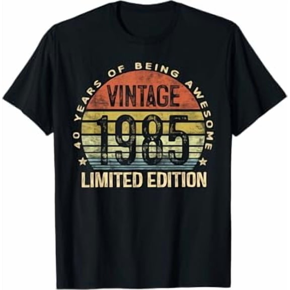 Vintage 1985 Edition 40-Year-Old Gifts 40th Birthday T-Shirt