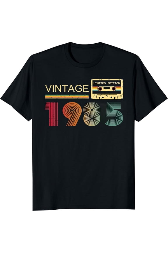 Vintage 1985 T Shirts for Men 40th Birthday Gifts for Men Dad Fathers Day Birthday Gifts for Husband Friend 1985 Tshirt