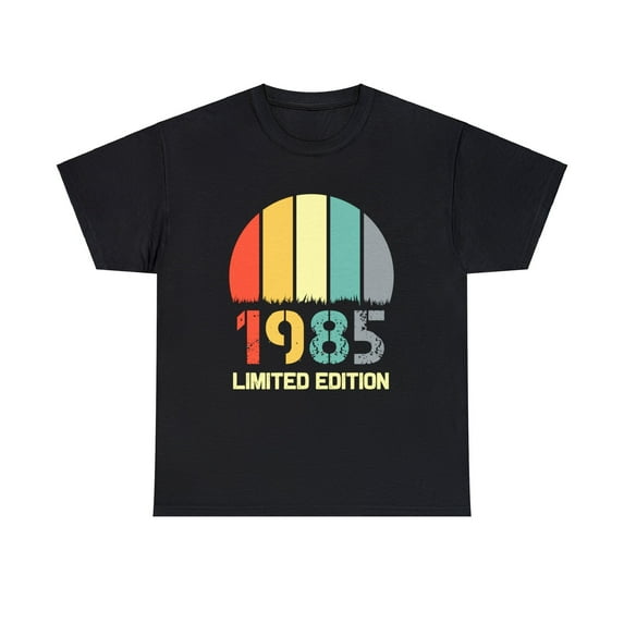 Vintage 1985 TShirt Men Limited Edition BDay 1985 Birthday Big and Tall Shirts for Men Plus Size