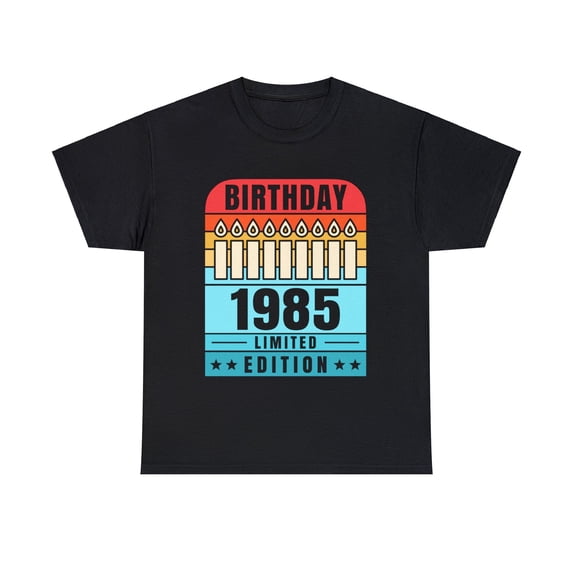 Vintage 1985 TShirt Men Limited Edition BDay 1985 Birthday Men Shirts Big and Tall Plus Size