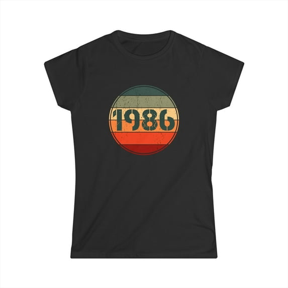 Vintage 1986 Birthday Shirts for Women Funny 1986 Birthday Womens Shirts