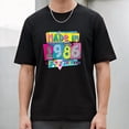 thumbnail image 1 of Vintage 1986 Birthday T-Shirt, Retro 80s Cassette Graphic Tee, Limited Edition Nostalgia Unisex Shirt, 1 of 3
