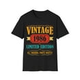thumbnail image 1 of Vintage 1986 T Shirts for Men Retro Funny 1986 Birthday Mens Tshirts, 1 of 4