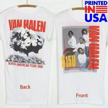 Vintage 1986 V.a.n_H.ale.n 5150 North American Tour T-Shirt Unisex S-4XL