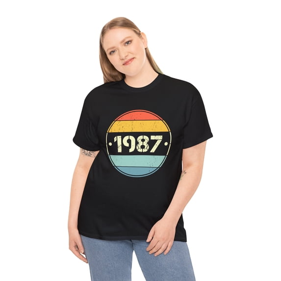 Vintage 1987 Birthday Shirts for Women Funny 1987 Birthday Women Shirts Plus Size