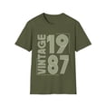 thumbnail image 1 of Vintage 1987 T Shirts for Men Retro Funny 1987 Birthday Mens T Shirt, 1 of 4