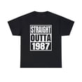 thumbnail image 1 of Vintage 1987 T Shirts for Men Retro Funny 1987 Birthday Shirts for Men Plus Size Big and Tall, 1 of 4