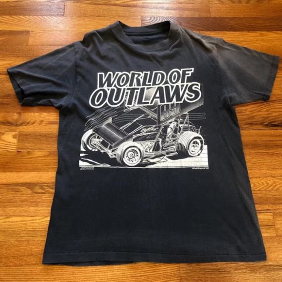 Vintage 1988/1989 World of Outlaws Sprint Car Shirt Racing Shirt Unisex S -3XL