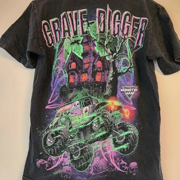 Vintage 1988 Grave Digger Race Team T-Shirt, Black Unisex, S-3XL, Unique Design, Back Print