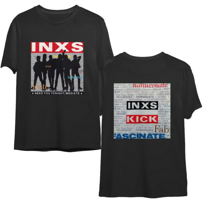 Vintage 1988 Inxs T-shirt Australian Rock Band 80s New Wave  