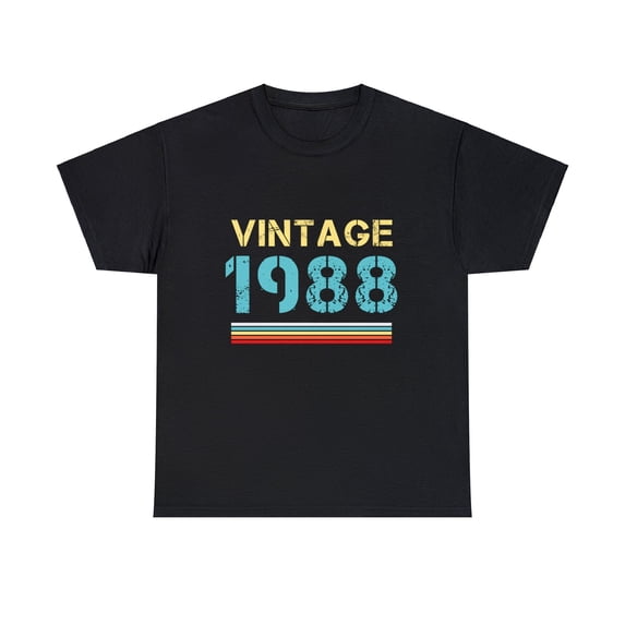 Vintage 1988 T Shirts for Men Retro Funny 1988 Birthday Big and Tall Tshirts Shirts for Men