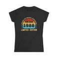 thumbnail image 1 of Vintage 1988 T Shirts for Women Retro Funny 1988 Birthday Women Shirts, 1 of 4