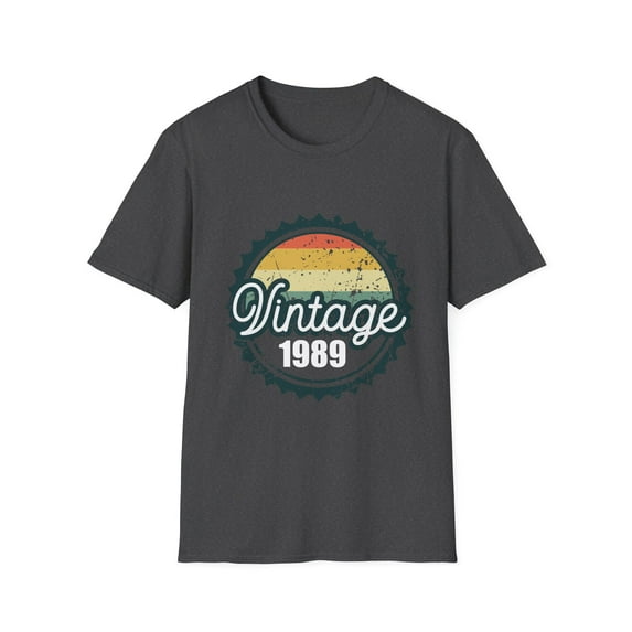 Vintage 1989 30th Birthday Party 30th Birthday | Cheers To 30 Years | Vintage | Custom | Vintage Unisex Softstyle T-Shirt