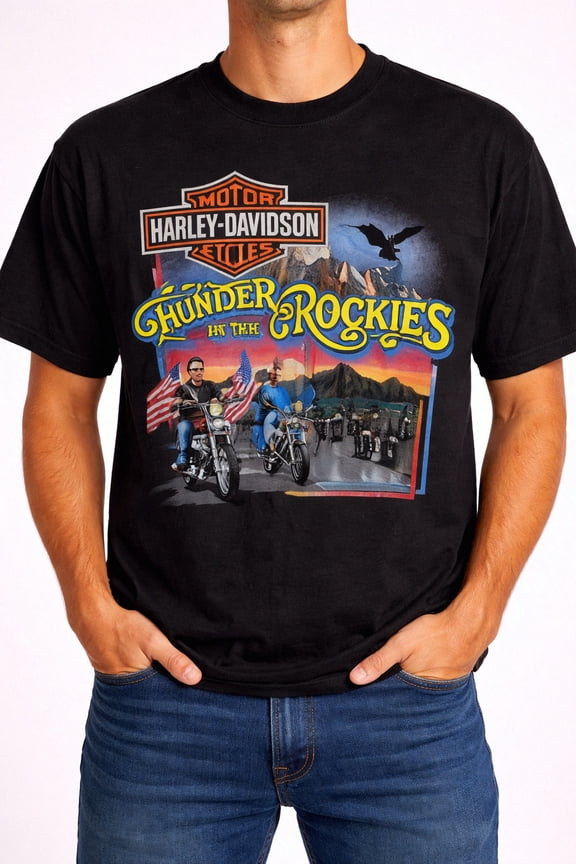 Vintage 1989 Biker Motorcycle Graphic Tee Retro Rider Shirt Unisex S-3XL