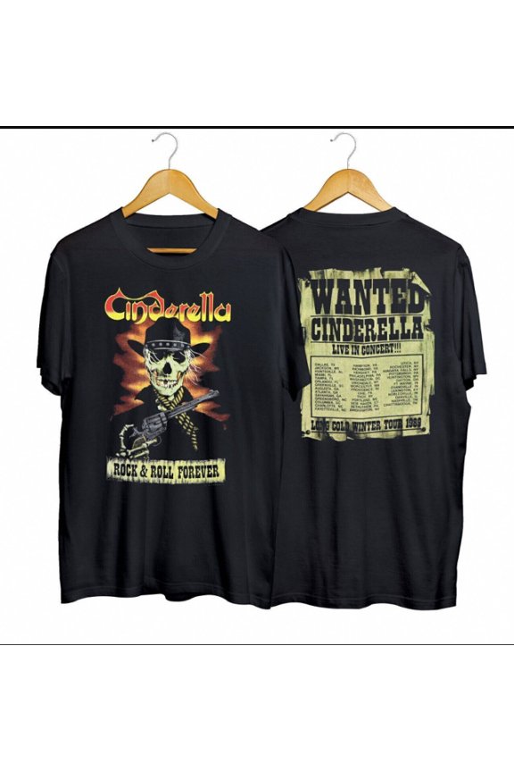 Vintage 1989 Cinderella Long Cold Winter Tour T-Shirt