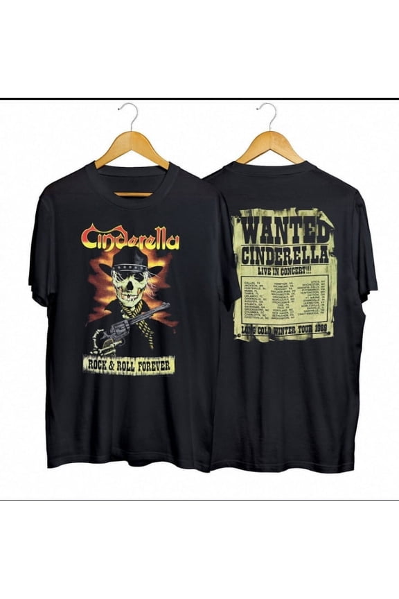 Vintage 1989 Cinderella Long Cold Winter Tour T-Shirt