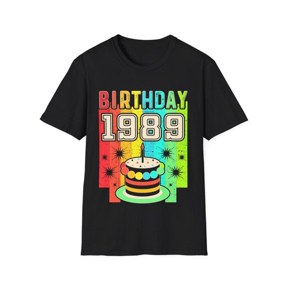 Vintage 1989 T Shirts for Men Retro Funny 1989 Birthday Mens Tshirts