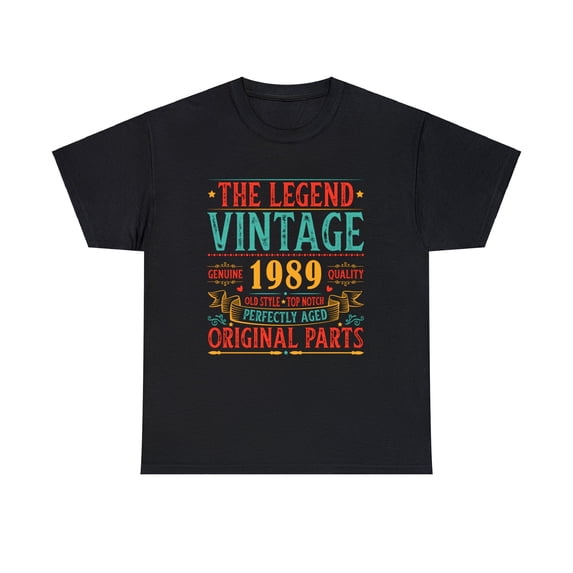 Vintage 1989 TShirt Men Limited Edition BDay 1989 Birthday Men Shirts Big and Tall Plus Size