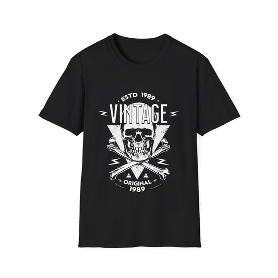 Vintage 1989 TShirt Men Limited Edition BDay 1989 Birthday Shirts for Men