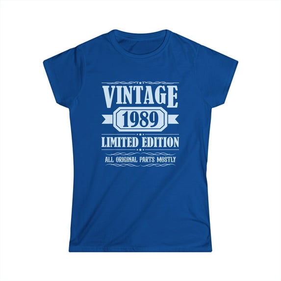 Vintage 1989 TShirt Women Limited Edition BDay 1989 Birthday Women Tops