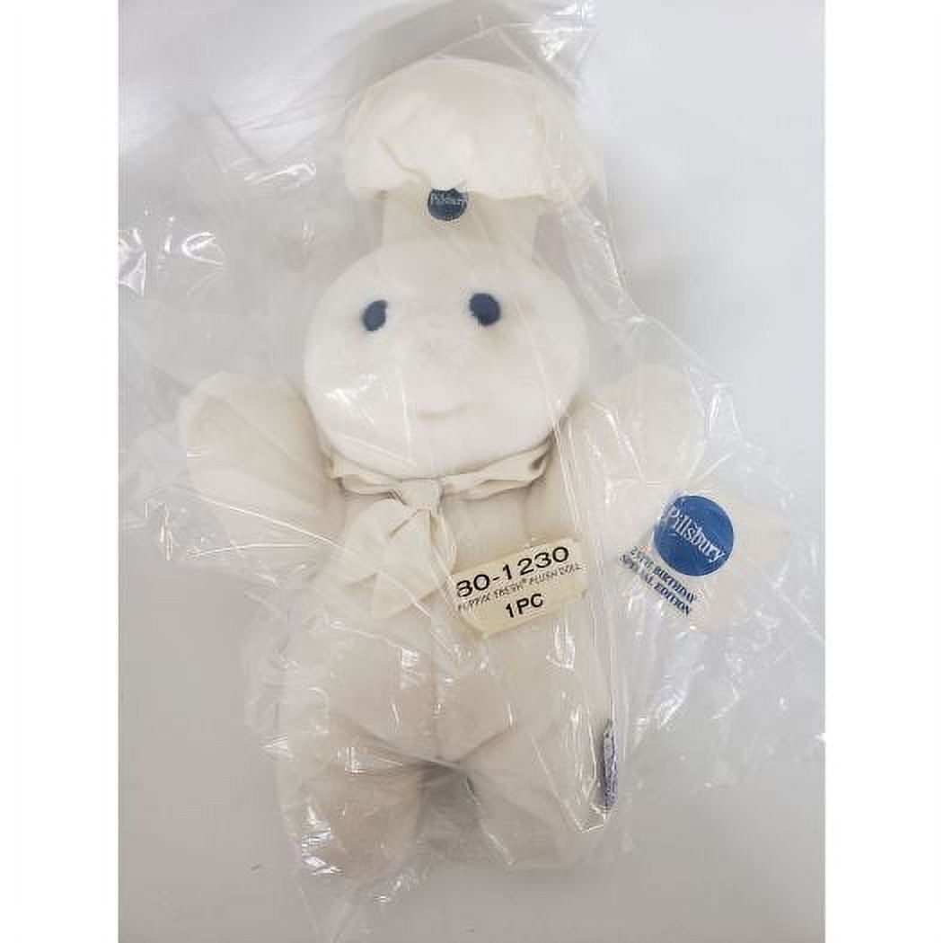 Vintage 1990 Dakin 25th Birthday Pillsbury Dough Boy Poppin Fresh Plush Doll 12 80 1230 3613