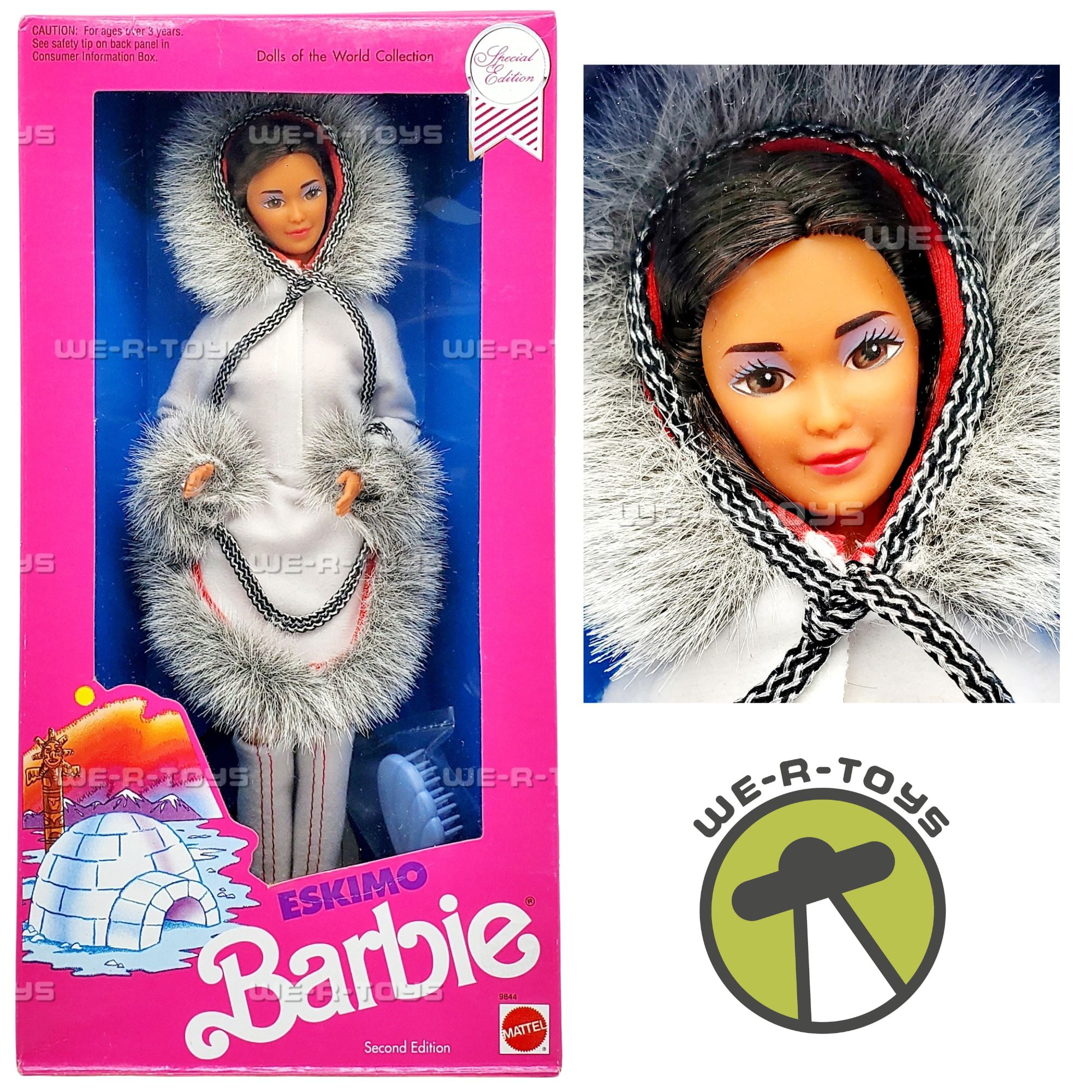 1990 Eskimo Barbie Dolls of the World Second Edition Mattel 9844