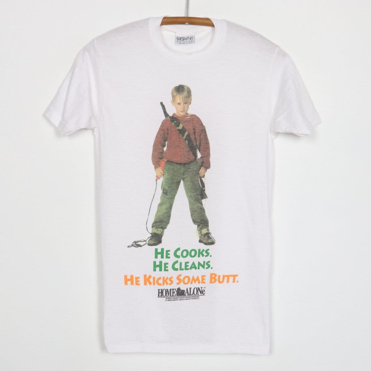 Vintage 1991 home alone movie promo shirt
