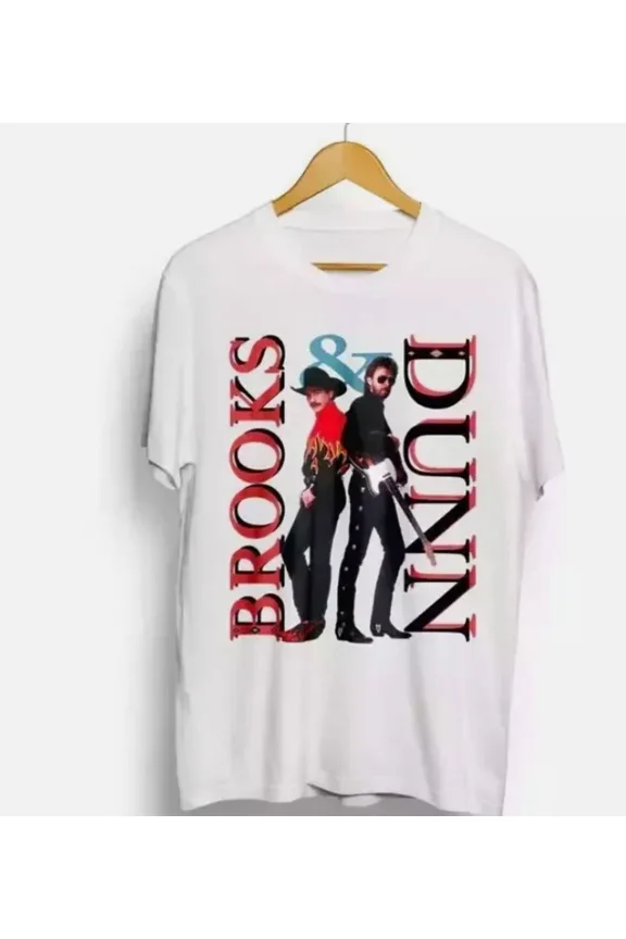 Vintage 1993 Brooks and Dunn Stampede Tour Country Music T-Shirt Full Size S-5XL