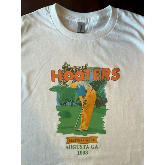 Vintage 1993 Hooters Masters Week Golf T-Shirt
