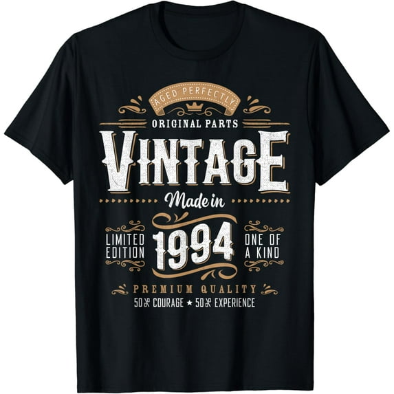 Vintage 1994 30th Birthday Gifts 30 Year Old For Men Women T-Shirt