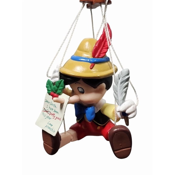 Vintage 1994 A Real Boy for Christmas (Pinocchio) Enesco Christmas Tree Ornament 551821