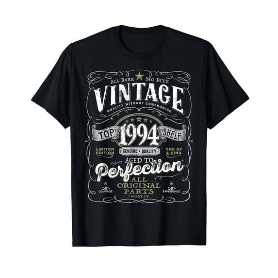 Vintage 1994 Aged to Perfection T-Shirt for Men - Perfect Gift for 30th Birthday Celebration