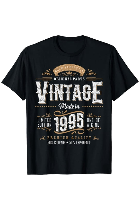 Vintage 1995 29th Birthday Decoration 29 Year Old Gifts Men T-Shirt