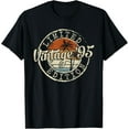 thumbnail image 1 of Vintage 1995 30th Birthday Gifts For Men Women 30 Year Old T-ShirtMen's and women's gift, black and white T-shirt, size: Extra large S-4XL, 1 of 4