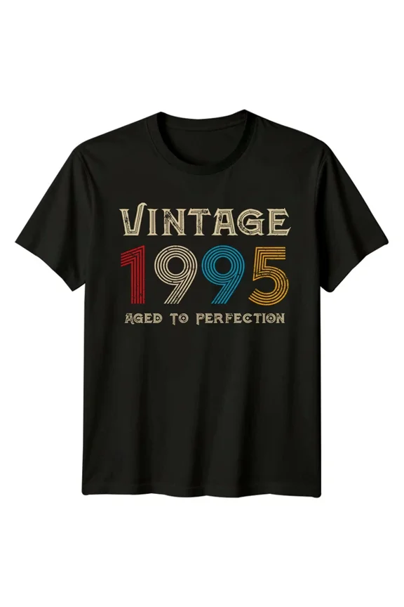 Vintage 1995 Aged To Perfection Mens T-Shirt 31st Birthday Gift, Vintage Birthday Gift