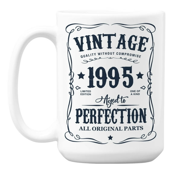 Vintage 1995 All Original Parts, Birth Year Coffee & Tea Mug (15oz)