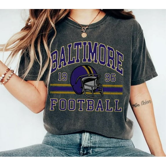 Vintage 1996 Baltimore Football Team T-shirt, Vintage Ravens Tshirts, Football Tshirts,gift for fan Tshirts,Natural Color,Size 3XL
