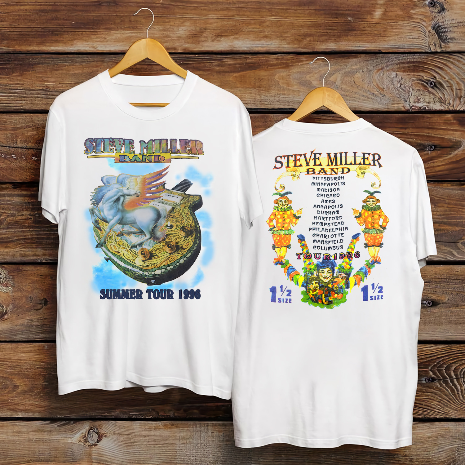 Vintage 1996 Steve Miller Band Summer Tour Tshirt