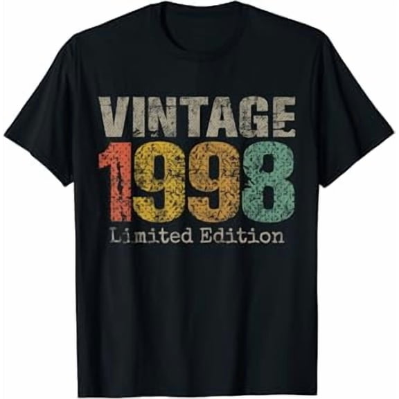 Vintage 1998 23rd Birthday 23 Year Old T-Shirt