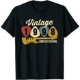 thumbnail image 1 of Vintage 1998 Birthday Retro Guitar 24th Birthday Party T-Shirt, 1 of 3