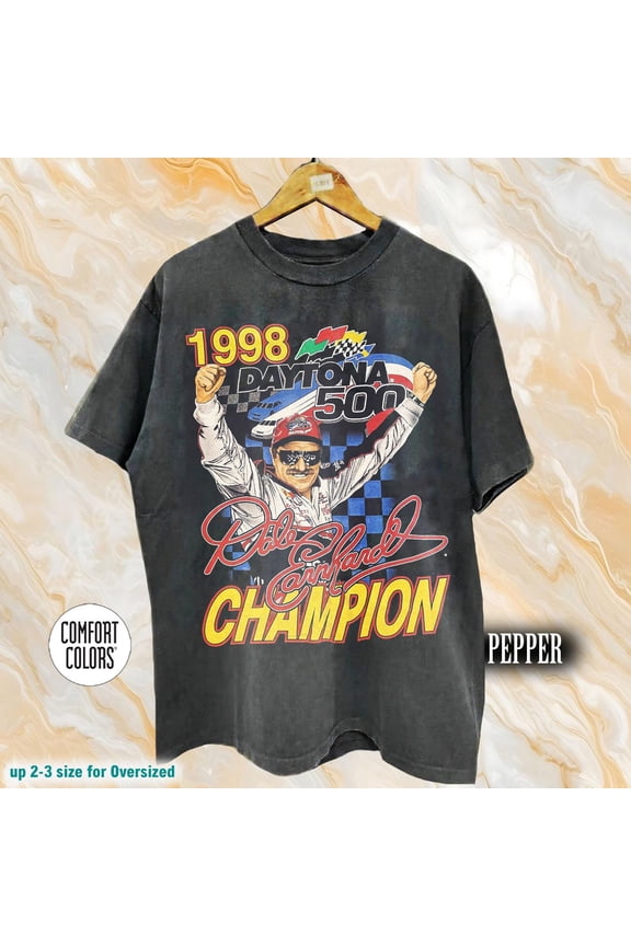 Vintage 1998 Daytona 500 Dale! Earnhardt T-Shirt, Comfort Colors Tee, Nascar Racing Shirt, Retro 90s Racing Graphic Shirt