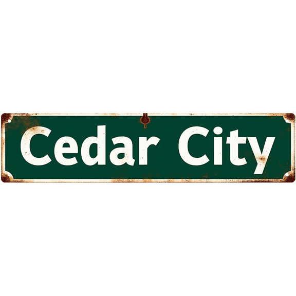 Vintage 1998 Tin Signs - 16*4 Inches Utah Centerville Sign - Great for Living Room, Bar, Garage | tin signs, mens wall decor, beach theme decor