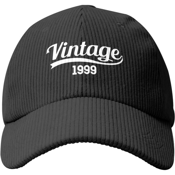 Vintage 1999 25 Year Old Gifts 25th Birthday Gift Baseball Cap Sun Hat Gift Women Cowboy Hat Men Trucker Hat Beige