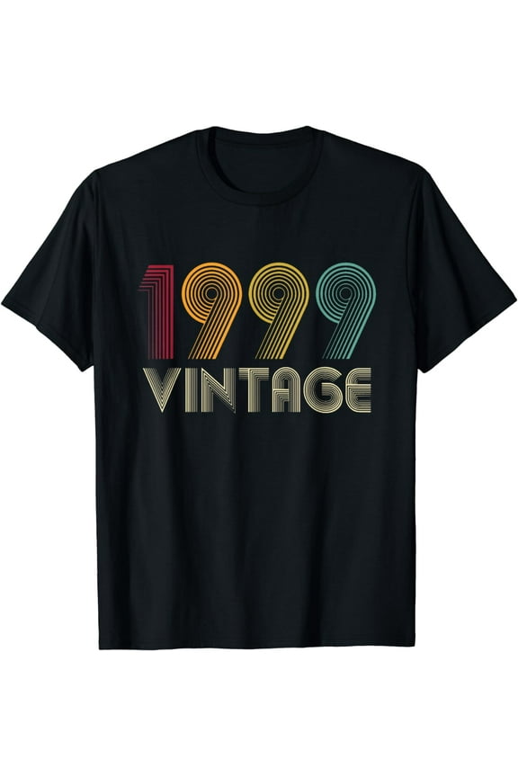 Vintage 1999 TShirt 25th Birthday Gifts 25 Years Old T-Shirt
