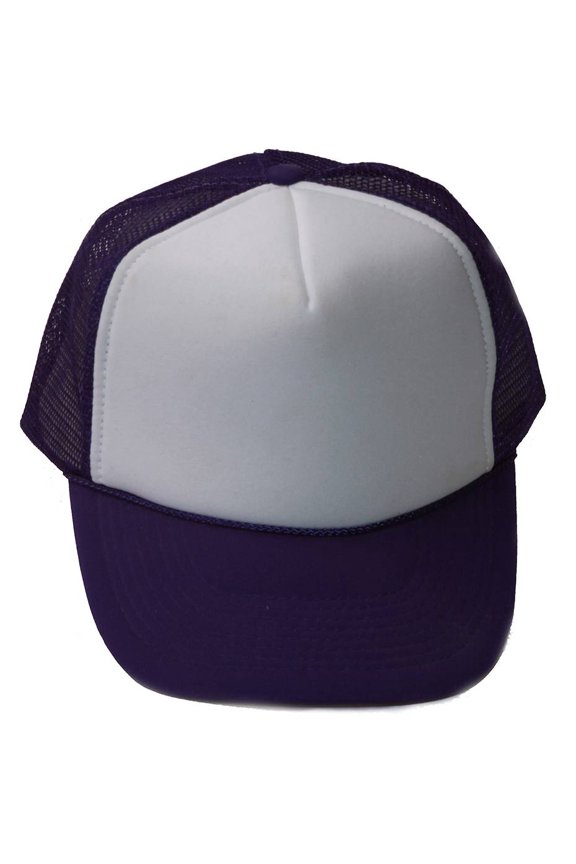 2 Tone Foam Trucker Hat Cap Purple