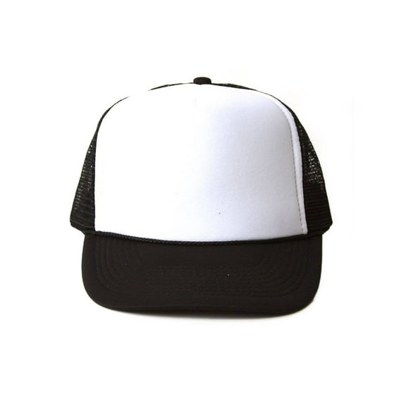 Vintage 2 Tone Foam Trucker Hat Cap White/Black